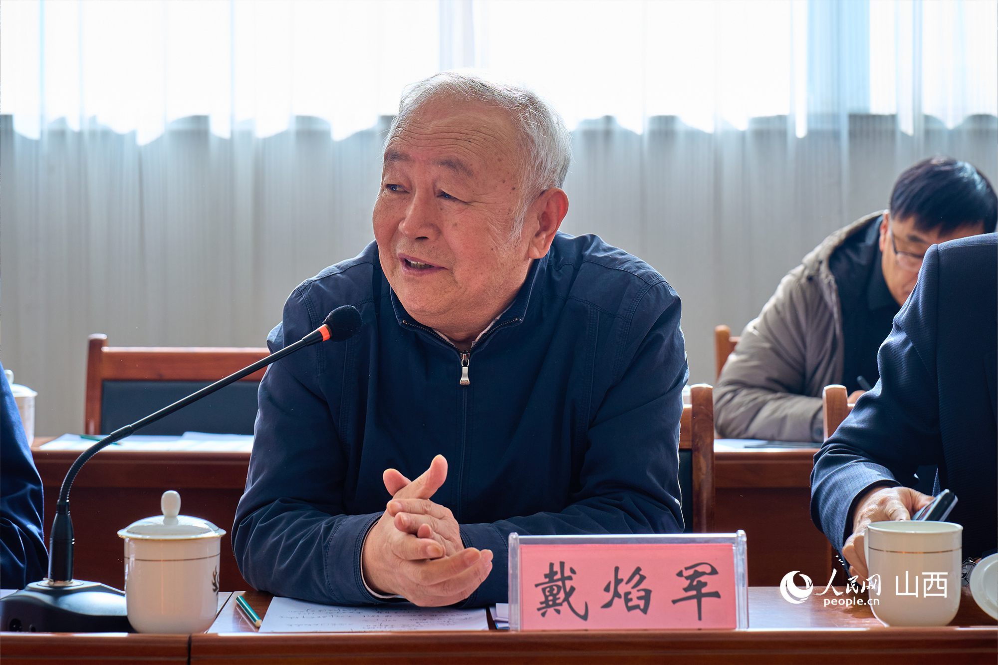 中央黨校（國(guó)家行政學(xué)院）黨建教研部原副主任、教授戴焰軍。人民網(wǎng) 張超寧攝